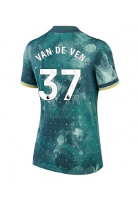 Tottenham Hotspur Micky van de Ven #37 Voetbaltruitje 3e tenue Dames 2024-25 Korte Mouw